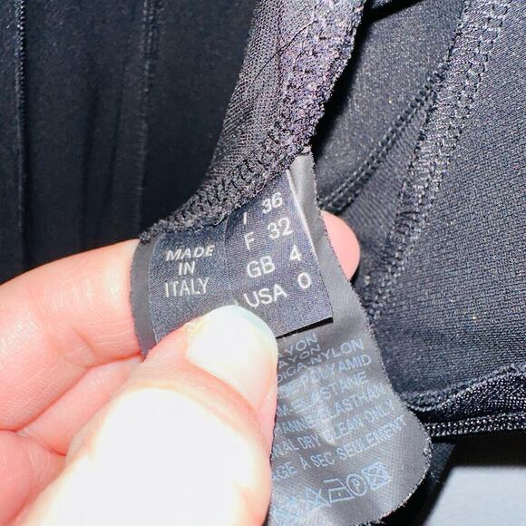 Derek Lam Women's Black Plunge Sleeveless Matte Jersey V-Neck Gown Dress Size 0 - Picture 5 of 14